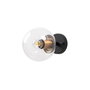 Opviq Atmaca - 10225 Lámpara de pared negra con tapa de cristal